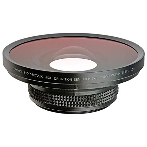 Raynox HDP 5072 EX 72 Semi-Fisheye Conversion Lens für Filter 52-82mm (0,5-Fach)