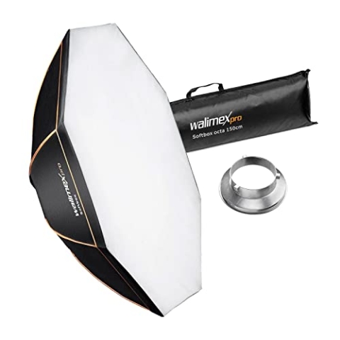 Walimex Pro Octagon Softbox Orange Line 150 cm Durchmesser für Aurora/Bowens