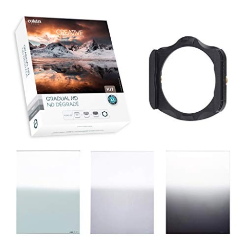 Cokin Quadratischer Filter Gradual ND Creative Kit Plus – inkl. Filterhalter XL (X), Gnd 1-Stop (121L), Gnd 2-Stop (121M), Gnd 3-Stop Soft (121S)