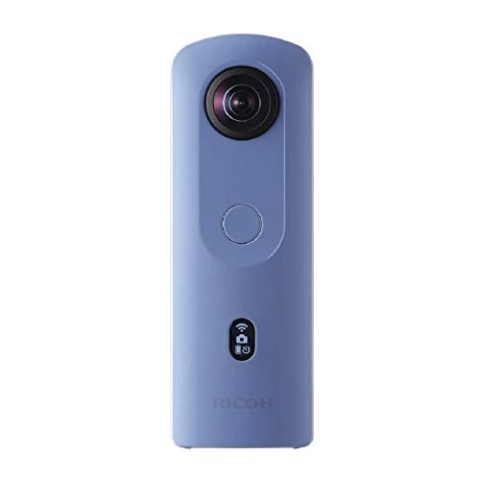 Ricoh Imaging RICOH Theta SC2 BLAU, 360°-Kamera mit Bildstabilisierung, hohe Bildqualität, High-Speed Datentransfer, Nachtaufnahmen mit geringen Bildrauschen, klein & leicht, für IOS und Android