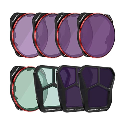 Freewell Ganztägiger 8er-Pack ND/PL, ND, UV, CPL Filter kompatibel mit Mavic 3 Pro/Mavic 3 Pro Cine