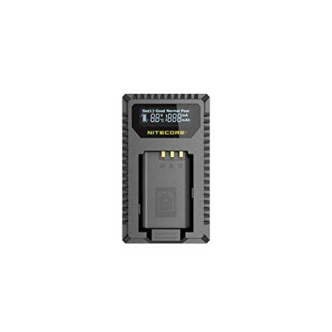 Nitecore USN2 Compacte Dubbel Lader voor Sony NB B1X met Indicator + USB, Schwarz
