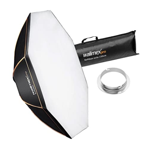 Walimex Pro Octagon Softbox Orange Line 150 cm Durchmesser für Elinchrom
