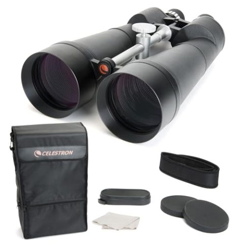 Celestron 71017 SkyMaster 25x100mm Porro Prism Binoculars with Multi-Coated Lens, BaK-4 Prism Glass and Carry Case, Black