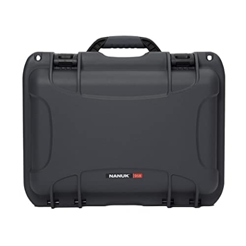 NANUK 918 Wasserdichter Hartschalenkoffer Mit Plüschschaumeinlage - Graphit