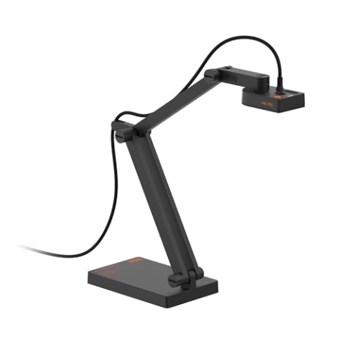 Ipevo V4K PRO 120 4K USB-Dokumentenkamera, 120-Grad-FOV-Objektiv, Sony CMOS-Sensor, schneller Autofokus, AI-Rauschunterdrückung, Webcam, USB-Plug-and-Play, Videokonferenzen, Streaming, Arbeit von zu