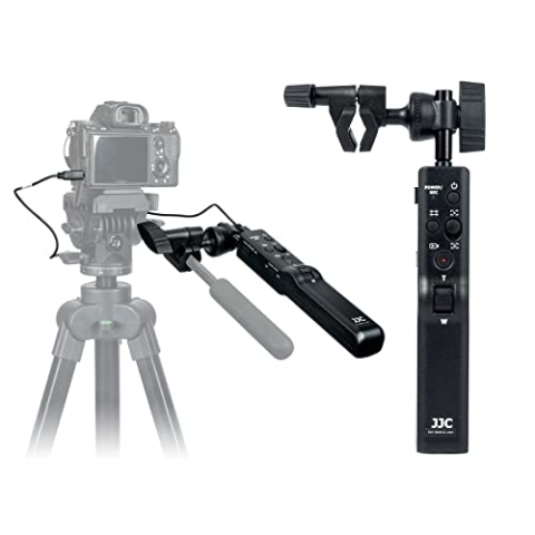 JJC Kamerastativ-Fernbedienung für Sony A9III A7IV A7R IV A7S A7 III II A1 FDR-AX53 HDR-CX405 CX240, Universal-Stativgriff für Multi/Lanc-Kamera/Camcorder