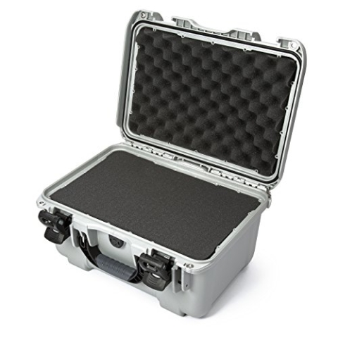 NANUK 918 Wasserdichter Hartschalenkoffer Mit Plüschschaumeinlage - Silber