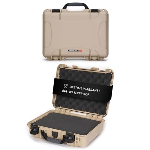 Nanuk 910 Wasserdichter Hartschalenkoffer Mit Plüschschaumeinlage - Braun