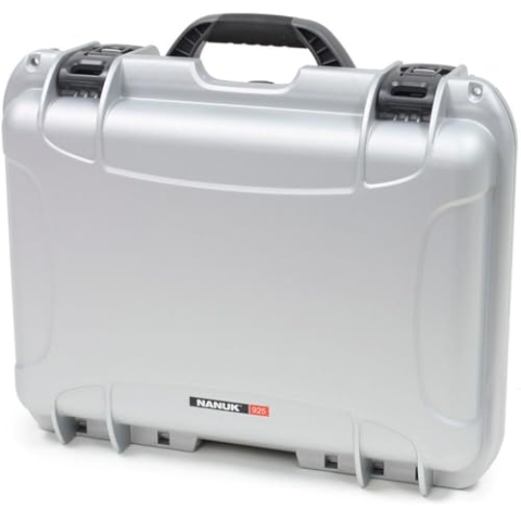 Nanuk 925 Wasserdichter Hartschalenkoffer Mit Plüschschaumeinlage - Silber