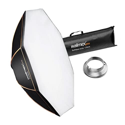Walimex Pro Octagon Softbox Orange Line 120 cm Durchmesser für Aurora/Bowens