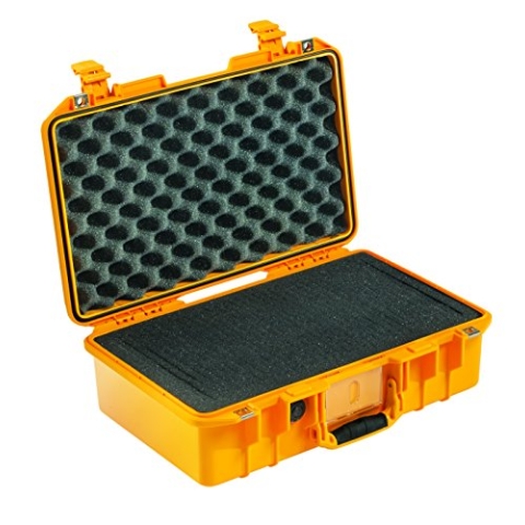 PELI 1485Air Leichter Schutzkoffer für DSLR Kamera Gimbal und Andere Fragile Ausrüstung, Wasser- und Staubdicht, 18L Volumen, Mit Schaumstoffeinlage (Anpassbar), Farbe: Gelb