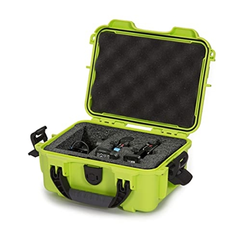 Nanuk 904 Wasserdichte Hartschale mit Schaumstoffeinsatz für Sennheiser AVX Set, Limette