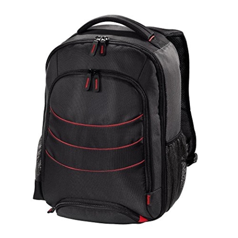 Hama Miami 270 x 120 x 340 mm – Rucksäcke (schwarz, rot, Nylon, 270 x 120 x 340 mm)