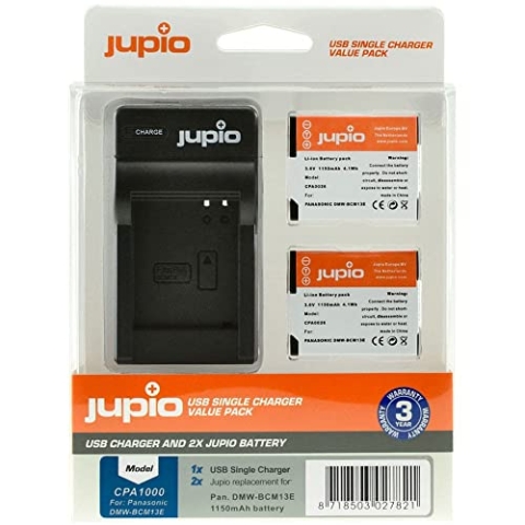 JUPIO Set 2 x BCM13E + USB-Ladegerät