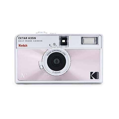 Kodak Ektar H35N Halbrahmen-Filmkamera, 35 mm, wiederverwendbar, fokusfrei, Glühbirnenfunktion, Sternfilter, beschichtetes Objektiv (Film und Batterie Nicht im Lieferumfang enthalten), (Glasiertes
