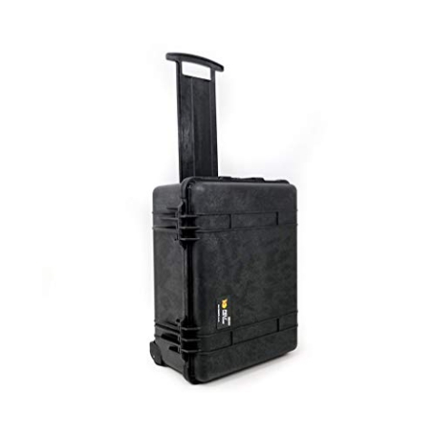 PELI 1560LFC Schutzkoffer mit Trennwand-Set, IP67 Wasser- und Staubdicht, 44L Volumen, Mit Schaumstoffeinlage (Anpassbar), Schwarz