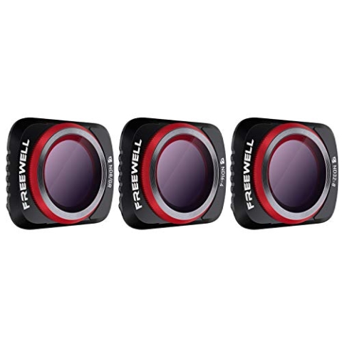Freewell Landscape Gradient ND Kameraobjektivfilter - 4K-Series - 3Pack ND8-GR, ND16-4, ND32-8 Kompatibel mit Mavic Air 2 Drone