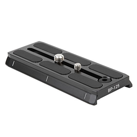 Sirui BP-125 Schnellwechselplatte für Sirui BCH-Köpfe (Aluminium, 125x51x12mm, 110g) schwarz