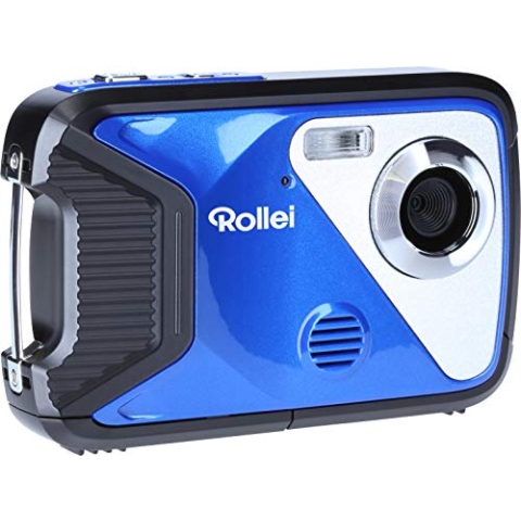 Rollei Sportsline 60 Plus - wasserdichte Digitalkamera mit 21 MP & Full HD Camcorder - Sports-Cam mit großem Display, 21 Motivprogrammen, robustes Case und einfacher Menüführung, perfekt für Kinder
