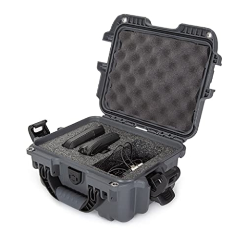 Nanuk 905 wasserdichter Hartschalenkoffer mit Schaumstoffeinlage für RodeLink Wireless Kit – Graphit