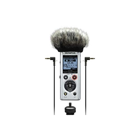 Olympus LS-P1 4 GB Hi-Res Audio-Recorder-Videogapher-Set inkl. Windschutzscheibe, Blitzschuh-Adapter, 3,5-mm-Audiokabel und 8-GB-Micro-SD-Karte