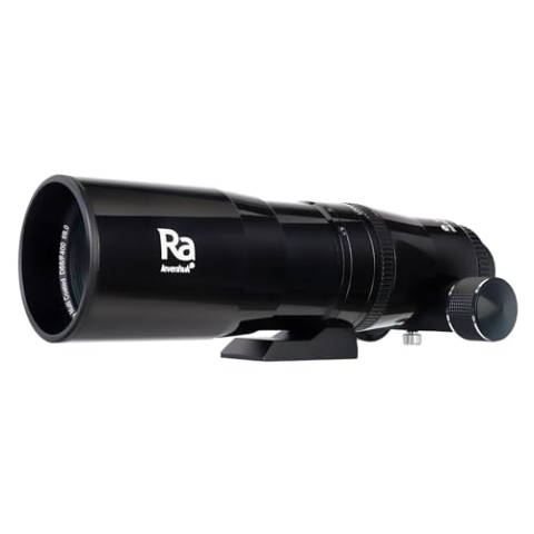 Levenhuk Ra R66 ED Doublet Black OTA Kompakter, Leichter, Kurzfokussierender Refraktor Teleskop Tubus mit Besonders Geringer Dispersion und ED-Linsen für Astrofotografie und Deep-Sky Beobachtungen