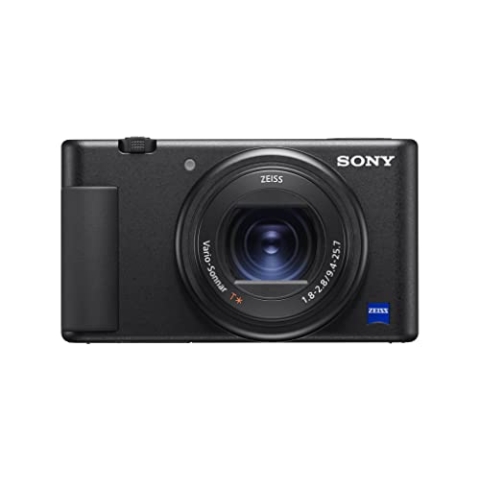 Sony ZV-1 Premium Kompaktkamera (1" Sensor, 24-70mm F1.8-2.8, 4K Video, Augen-Autofokus, neigbares Display, für Fotos und Videos)