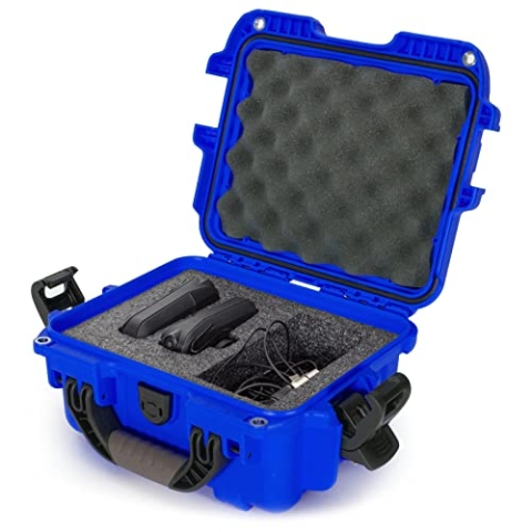 Nanuk 905 wasserdichter Hartschalenkoffer mit Schaumstoffeinlage für RodeLink Wireless Kit - Blau