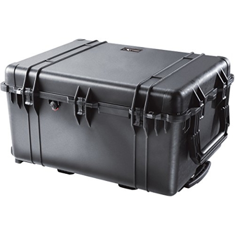 PELI 1630 Langer Koffer mit Einfahrbarem Teleskopgriff für Sicheren Transport, IP67 Wasser- und Staubdicht, 148L Volumen, Ohne Schaum, Schaum