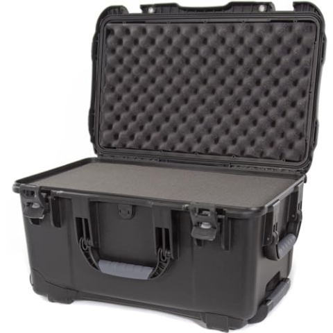 Nanuk 938 Wasserdichter Hartschalenkoffer Mit Plüschschaumeinlage - Schwartz