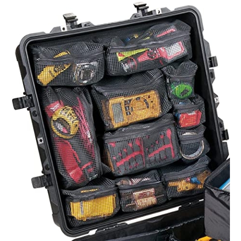 Peli 0379 Deckeleinteiler, Original Protector Case Zubehör, Kompatibel 0370 Cube Koffer, Farbe: Schwarz