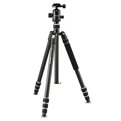 CULLMANN - 52349 - NANDO - 580MC RB8.5 - Stativ - Carbon - Reisestativ - Leichtgewicht - Schnellspanner - Kompakt - Schwarz - 186 cm