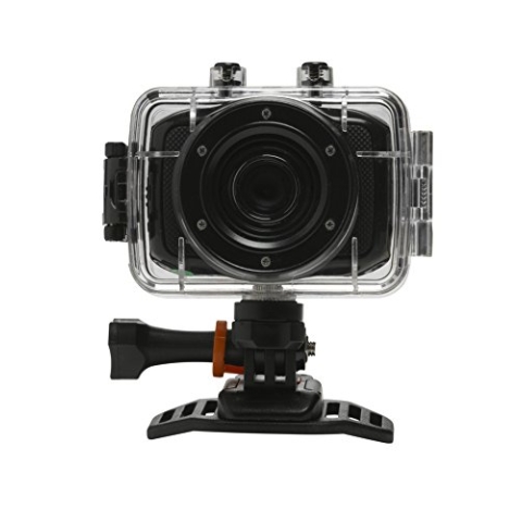 Denver HD Actioncam (5 Megapixel, 5 cm (2,0 Zoll) Display, CMOS Sensor, USB) inkl. wasserdichtem Gehäuse bis 10 m