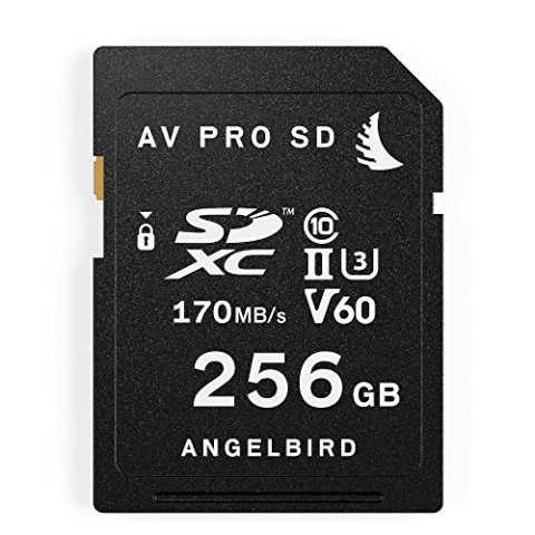Angelbird AV PRO SDXC Speicherkarte - 256 GB [UHS-II, V60, Class 10, U3 Standard | bis zu 170MB/s Lese- und 105MB/s Schreibgeschwindigkeit] - AVP256SDV60