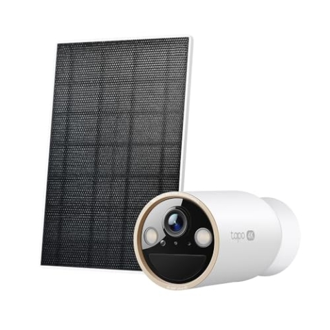 Tapo C460 Kit 4K-8MP Dual-Band Solarbetriebene Überwachungskamera-Kit, kostenlose KI-Erkennung für Person, Haustier und Fahrzeug, Sternenlicht-Farbnachtsicht, Solarenergie, kabellos, installiert fast