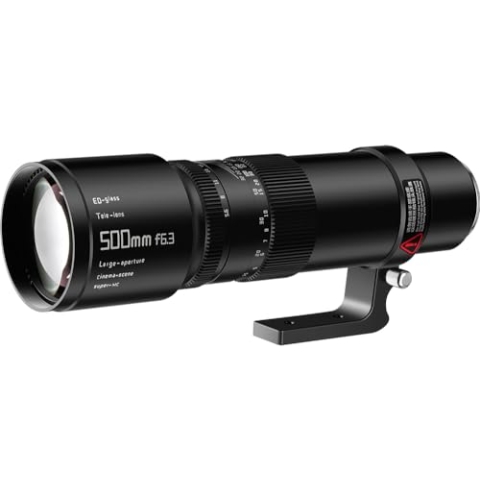 TTArtisan 500 mm F6.3 Teleobjektiv mit Metallgehäuse, kompatibel mit Sony E-Mount (Vollformat), Schwarz