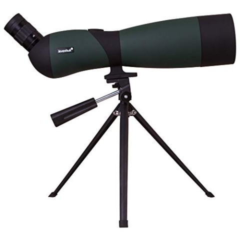 Levenhuk Blaze Base 70 Tragbares Spektiv mit BK-7-Glasoptik, Metall-Tischstativ und Tasche zur Beobachtung von Wildtieren, Stadt- und Naturlandschaften