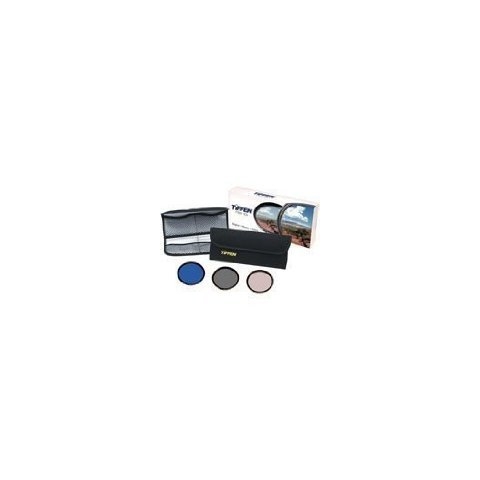 Tiffen Deluxe 3 Filter Kit - inkl. UV Protector, Neutral Density.6, FL-D®, 4-Pocket Filter Pouch(82mm Ringfilter)