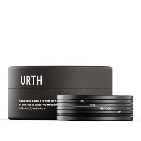 Urth 55mm Magnetisches UV, Polfilter (CPL), ND8, ND1000 Filter Kit (Plus+)
