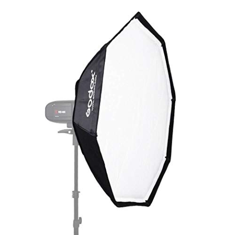Godox Octa – Soft Box (Grau, Aluminum Ring Adapter, 120 cm)