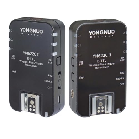 Yongnuo YN622C II Transceiver für Canon (TTL, HSS, 7 Kanäle) Schwarz