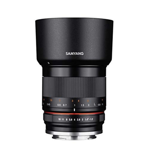 SAMYANG 1223402101 35mm F1.2 ED AS UMC CS Objektiv für Anschluss Canon M schwarz