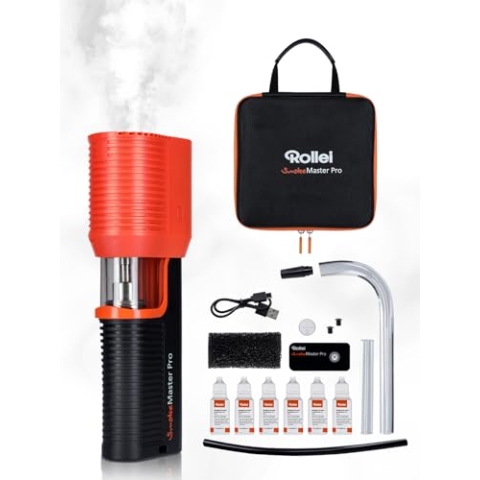 Rollei Smoke Master Pro - Professionelle Nebeleffekte für atemberaubende Foto- und Videoaufnahmen, kabellose Fernbedienung, vielseitige Einsatzmöglichkeiten, für Events, Partys, Bühneneffekte,