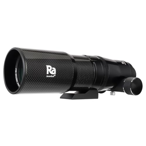 Levenhuk Ra R66 ED Doublet Carbon OTA Kompakter, Leichter, Apochromatischer Refraktortubus mit ED-Linsen für Astrofotografie und Deep-Sky Beobachtungen