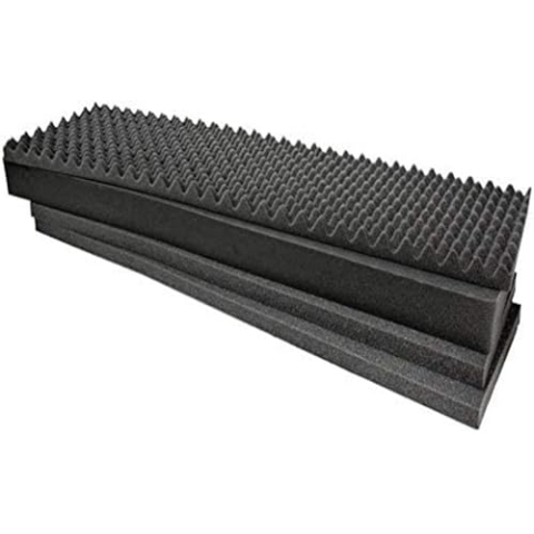 Peli 1771 Ersatzschaumstoffset, Original Peli Protector Case Zubehör, Kompatibel mit: Peli 1770, Farbe: Schwarz
