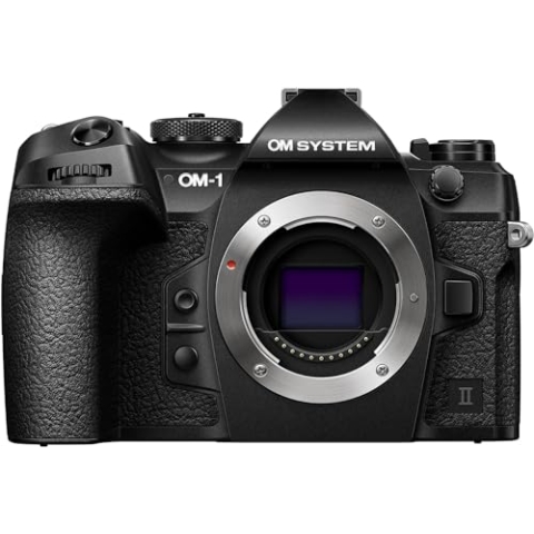 OM SYSTEM OM-1 Mark II Micro Four Thirds Systemkamera, 20 MP BSI Stacked Sensor, 5-Achsen-Bildstabilisierung, Schwarz