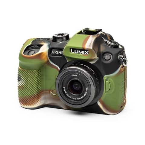easyCover - Silikon Kameratasche - Schutz für Ihre Kamera - Panasonic GH5/GH5s - Camouflage