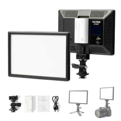 VILTROX L116T 5600K / 3300K LED Licht Panel Dimmbare Video Licht Kit für DSLR Kamera (mit Akku) Für YouTube-Videoaufnahmestudios