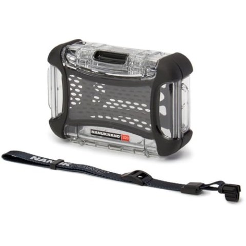 Nanuk 320-0011 Nano Series wasserdichte Mittelharte Hülle für Handys, Kameras und Elektronik (transparent)